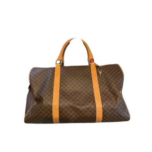 Celine Vintage Macadam Boston Bag*Beautiful Vintage Condition! w/Celine Lock/Key - Picture 2 of 13